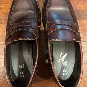 bp Brown Leather Penny Loafers Classic Slip-Ons